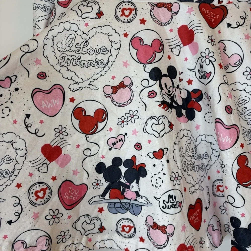 4T Minnie Mouse Mickey Mouse Girls Dress Disney Hearts I Love You